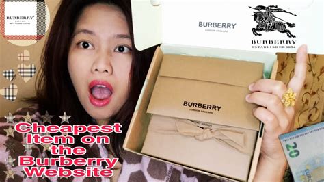 burberry cheapest thing|burberry cheapest item.